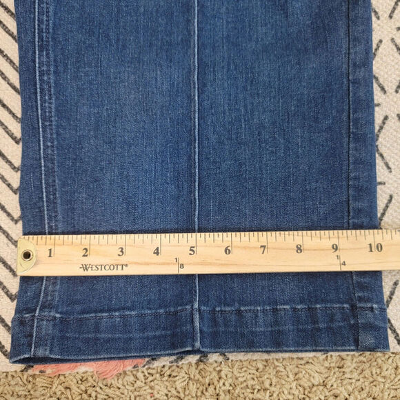 LANE BRYANT WIDE LEG FRONT SEAM TROUSER JEAN, SZ 14 - Picture 12 of 14